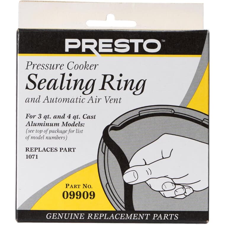 Pressure Cooker Sealing Ring & Automatic Air Vent - Part No 09909