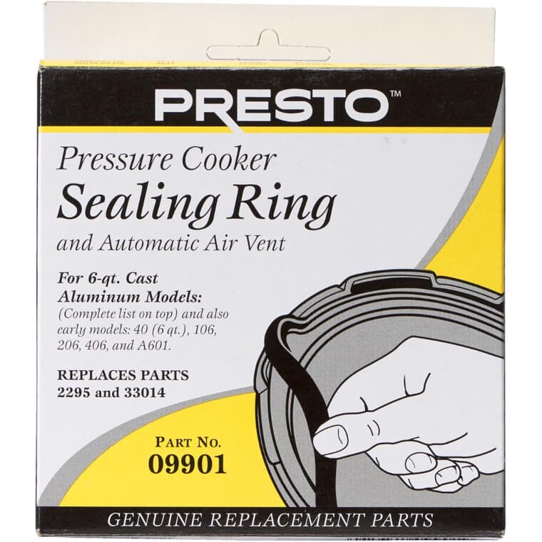 Pressure Cooker Sealing Ring & Automatic Air Vent - Part No 09901