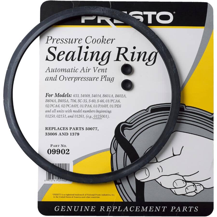 Presto Pressure Cooker Sealing Ring #9902 Auto Air Vent & Overpressure Plug NEW! 