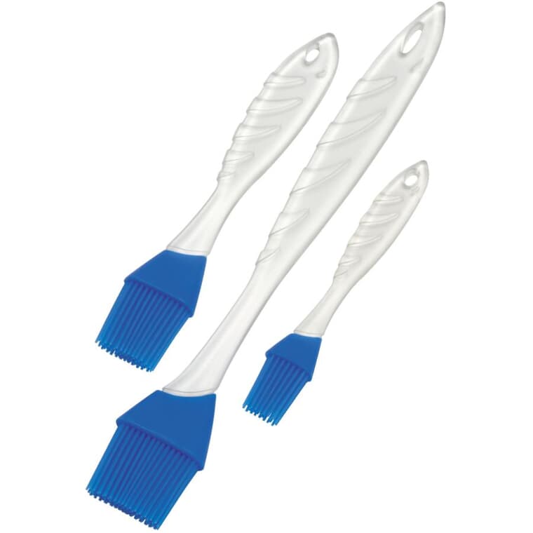 Silicone Basting Brush Set - Blue, 3 Pc