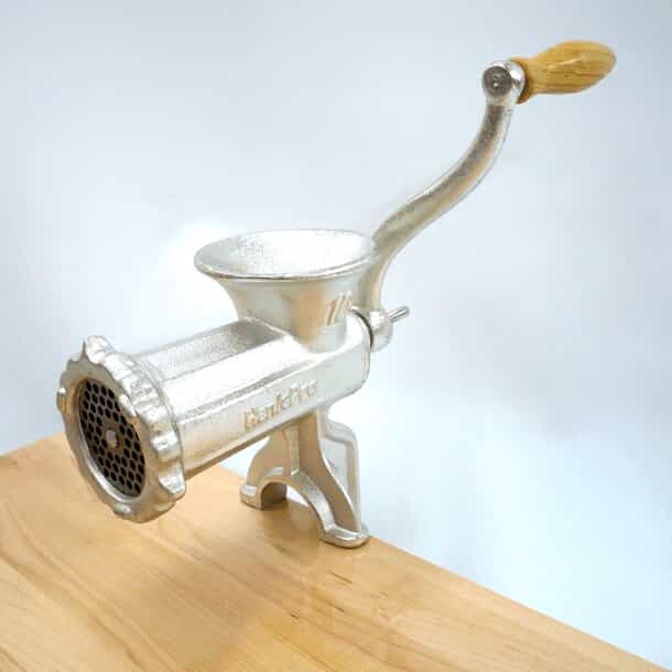 Meat Grinding Antique Hand Meat Grinder HENLEPRO #10 Cast Iron