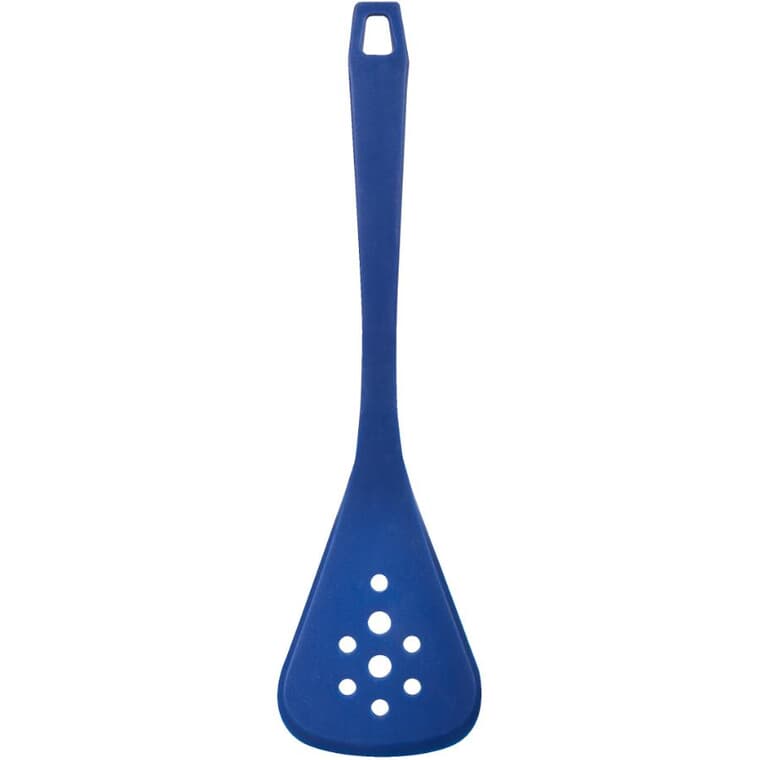 Silicone Slotted Turner - Navy Blue, 12.8"