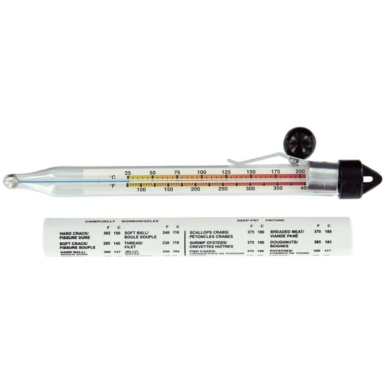 Candy & Deep Fry Thermometer with Case - 8"