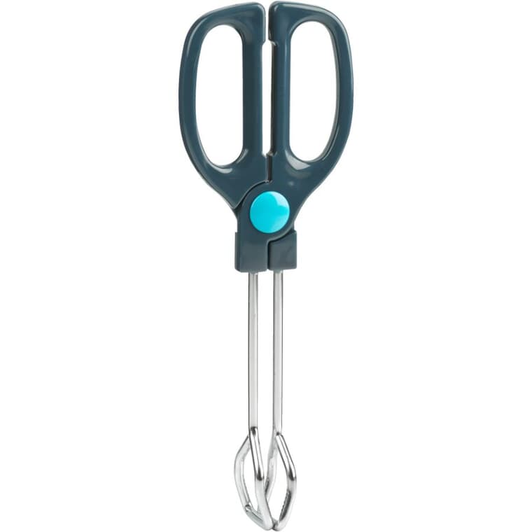 Stainless Steel Scissor Tongs - Blueberry & Charcoal