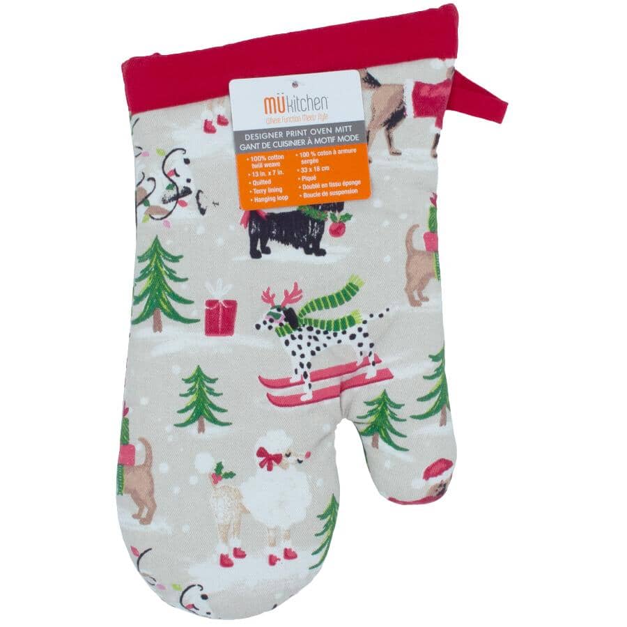 Image showcasing MUKITCHEN Dogs Cotton Oven Mitt | Home Hardware