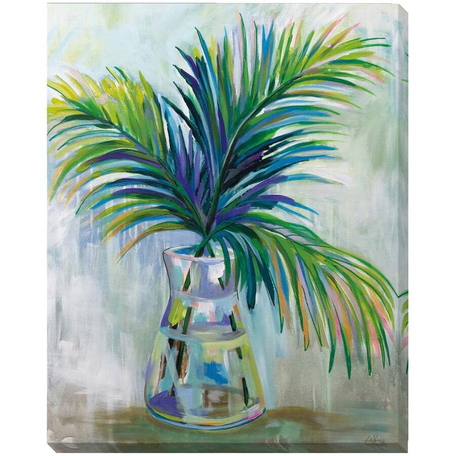 STREAMLINE ART:16" x 20" Palm Leaves Wall Plaque