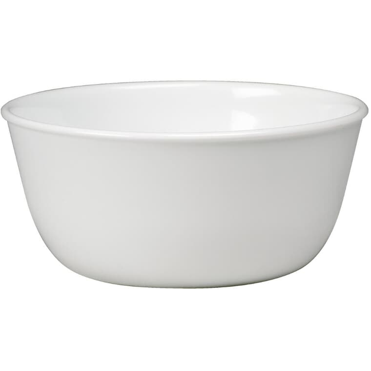 Large Glass Soup Bowl - Winter Frost White, 28 oz