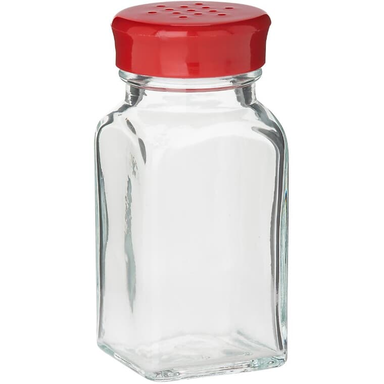 Glass Salt & Pepper Shaker - Assorted Colours, 3.25"