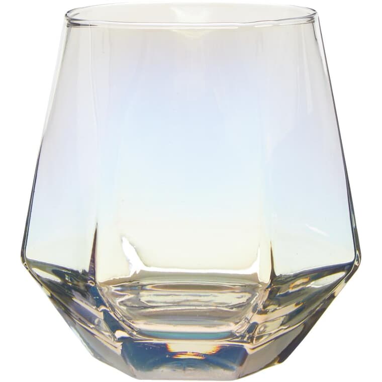 Iridescent Stemless Wine Glass - 280 ml, Set of 4