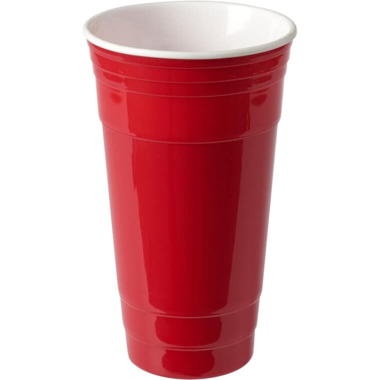 Double Wall Insulated Tumbler - Red, 32 oz
