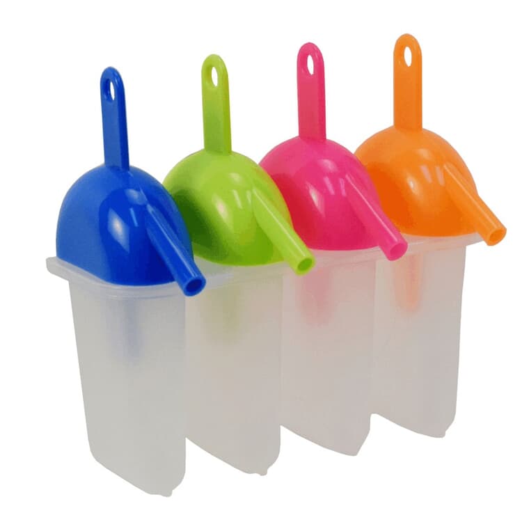 Plastic Popsicle Maker - 4 Pack
