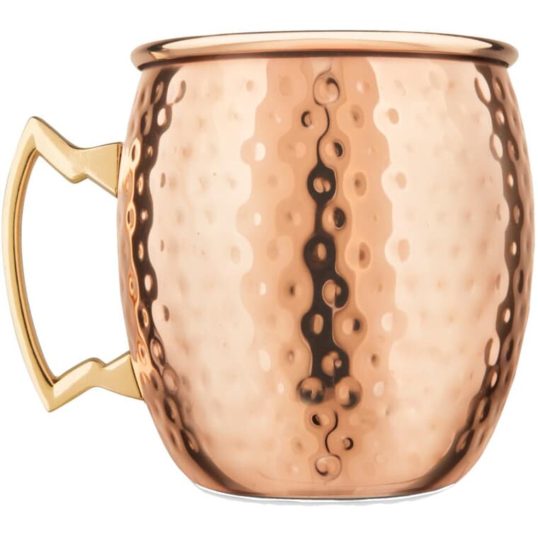 Stainless Steel & Copper Moscow Mule Mug - 16 oz