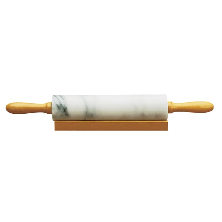 Marble Rolling Pin with Stand - 18.25" x 3"
