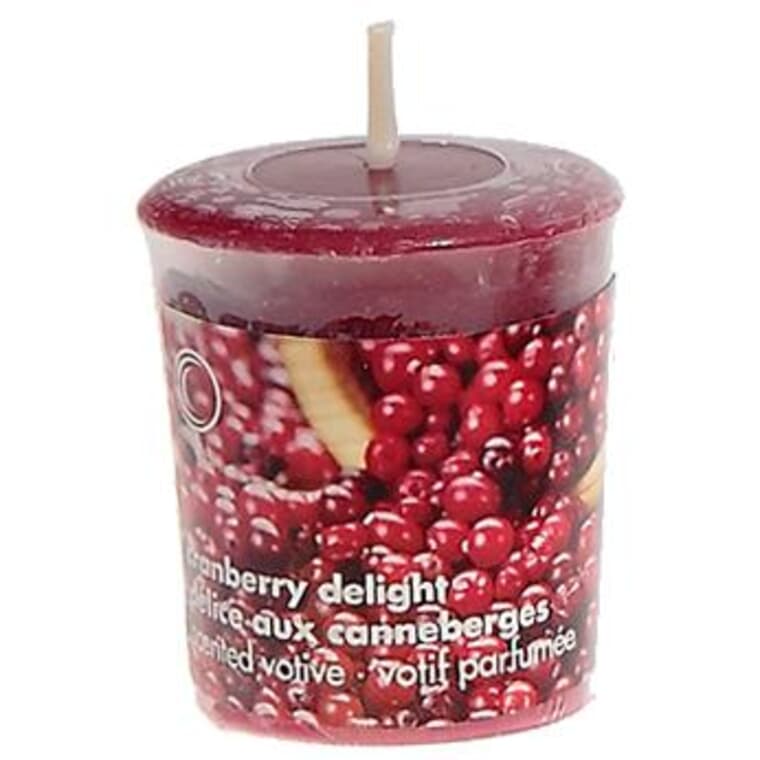 Cranberry Delight Votive Candle