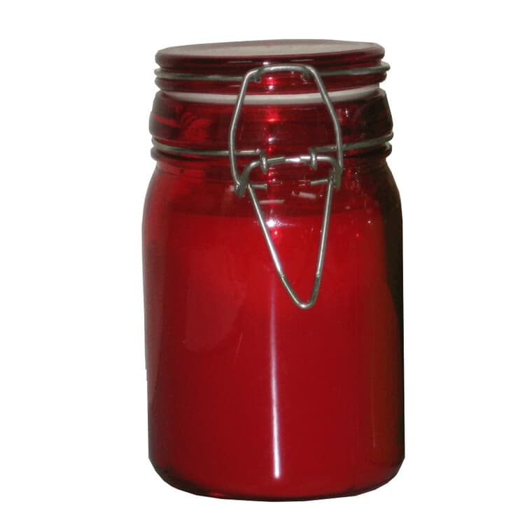 Citronella Mason Jar Candle, Assorted Colours