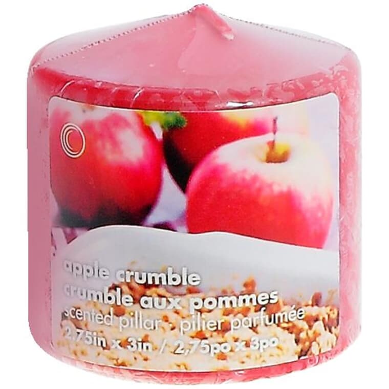 Apple Crumble Pillar Candle - 2.75" x 3"
