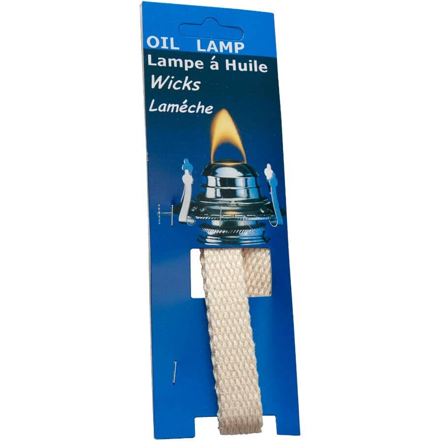 GENERIC:5/8" x 8" Flat Lamp Wick - 3 Pack