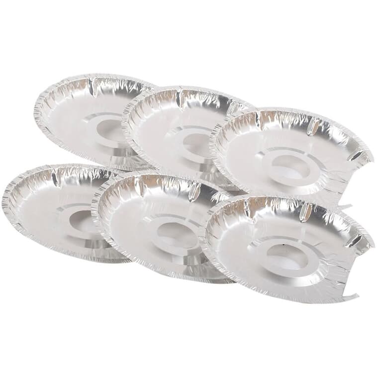 Protège cuvettes de petit format en aluminium, paquet de 6