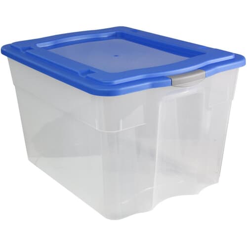 Clear Storage Container with Dual Hinging Lid, 22L, Sold by at Home