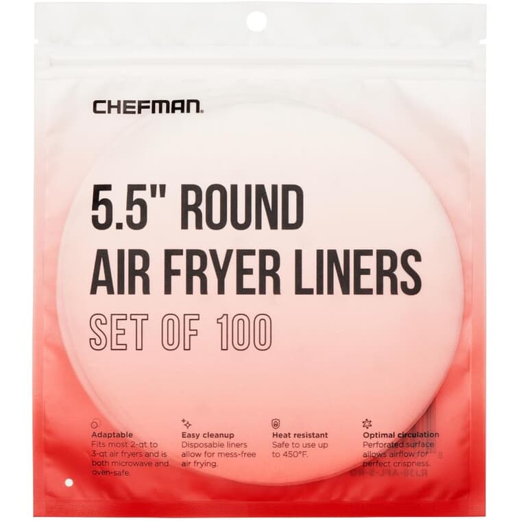 Round Air Fryer Liners - 5.5", 100 Pack