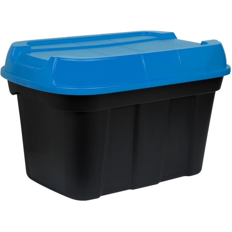 40 L Black / Blue Hi-Top Storage Box