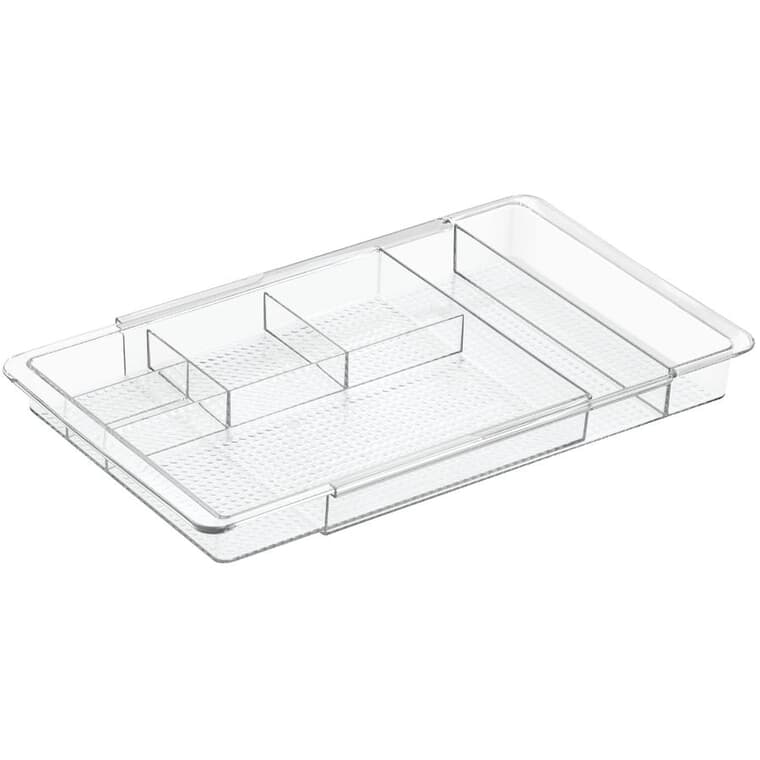 Clear Plastic Expandable Cosmetic Organizer