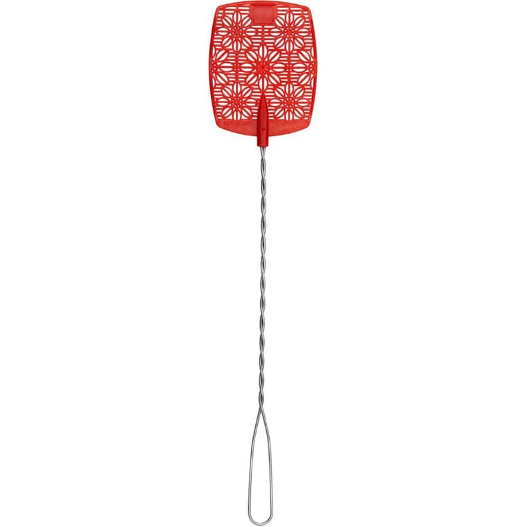 Fly Swatter - with Wired Handle, Assorted Colours