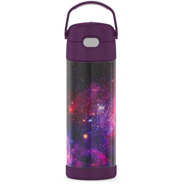 FUNtainer Hydration Bottle with Spout - Galaxy Purple, 470 ml