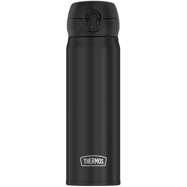 Stainless Steel Vacuum Insulated Hydration Bottle - Black, 470 ml