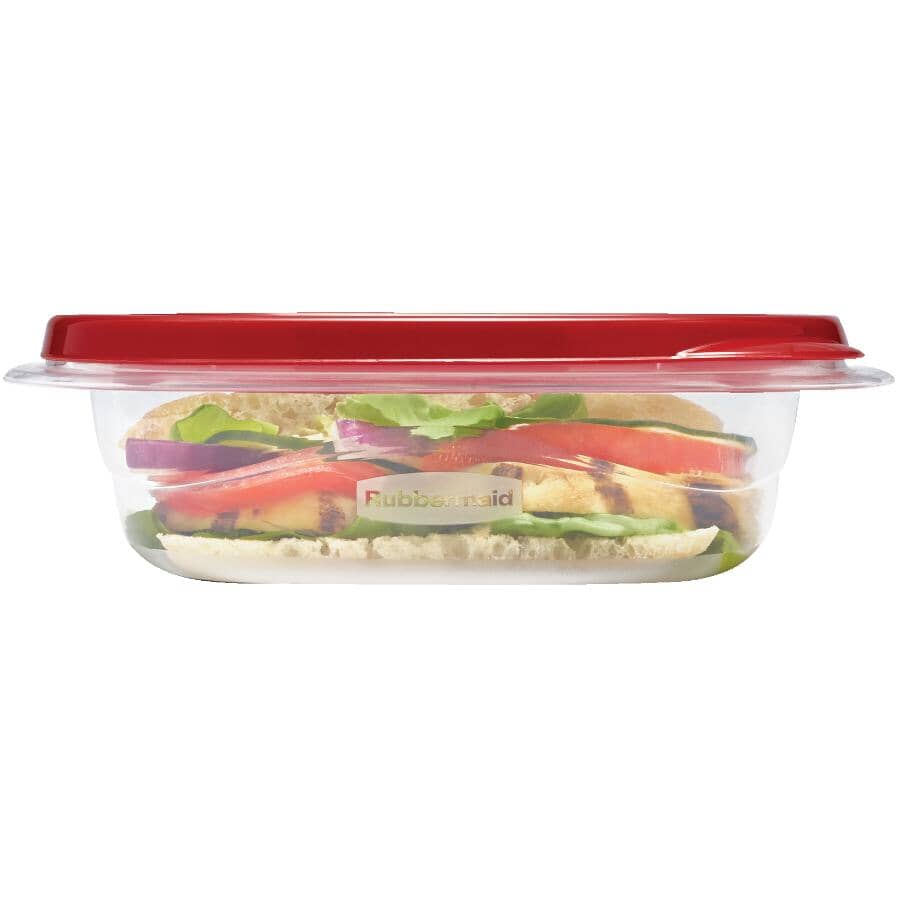 RUBBERMAID Take Along Medium Rectangular Sandwich Containers | Home ...