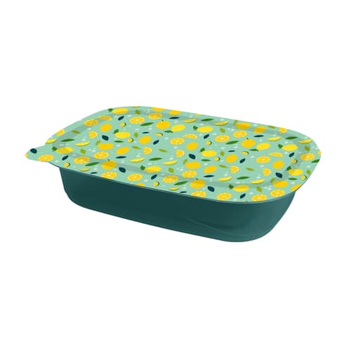 Disposable Food Container Set with Lids - Lemons, 1.2 L, 24 Piece