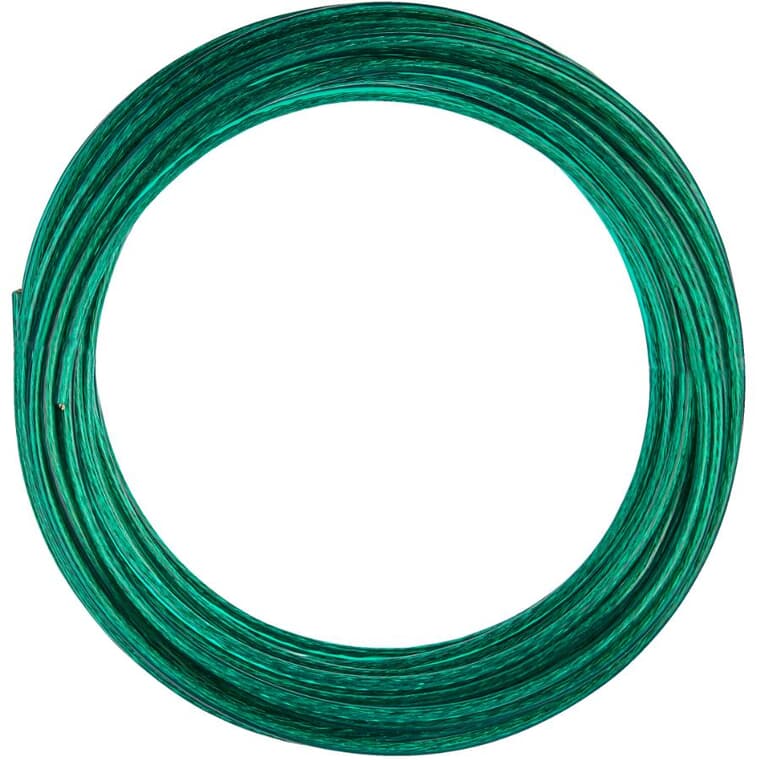 Corde à linge en acier et PVC, vert, 5/32 po x 50 pi