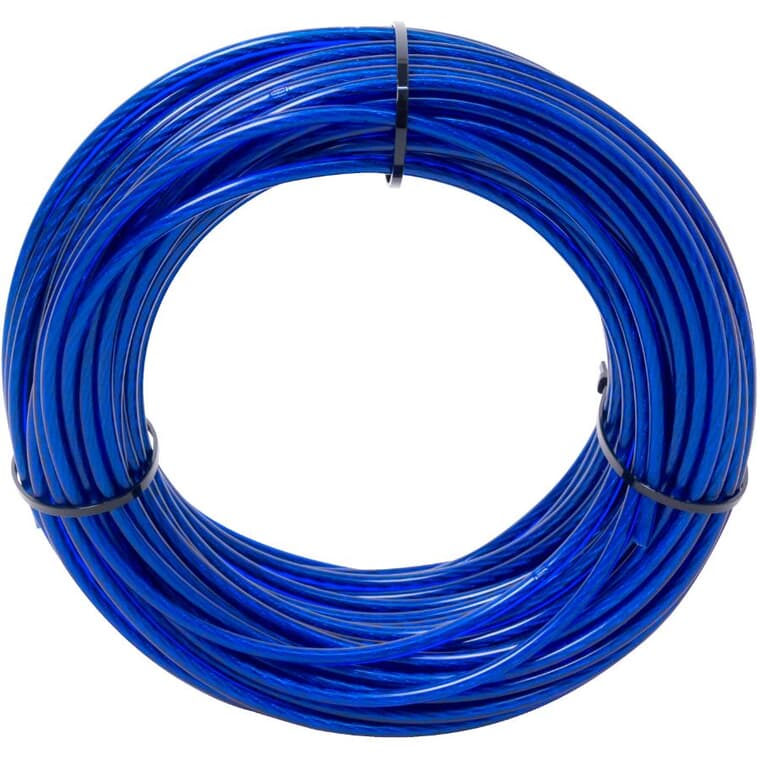 Corde à linge bleue recouverte de PVC de 1/8 po x 100 pi