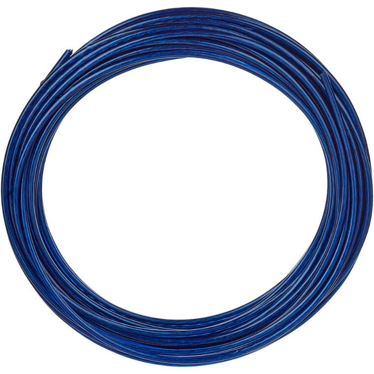 Corde à linge régulière en PVC, bleu, 11/64 po x 50 pi