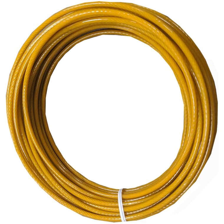 Corde à linge extra en PVC doré de 3/16 po x 50 pi