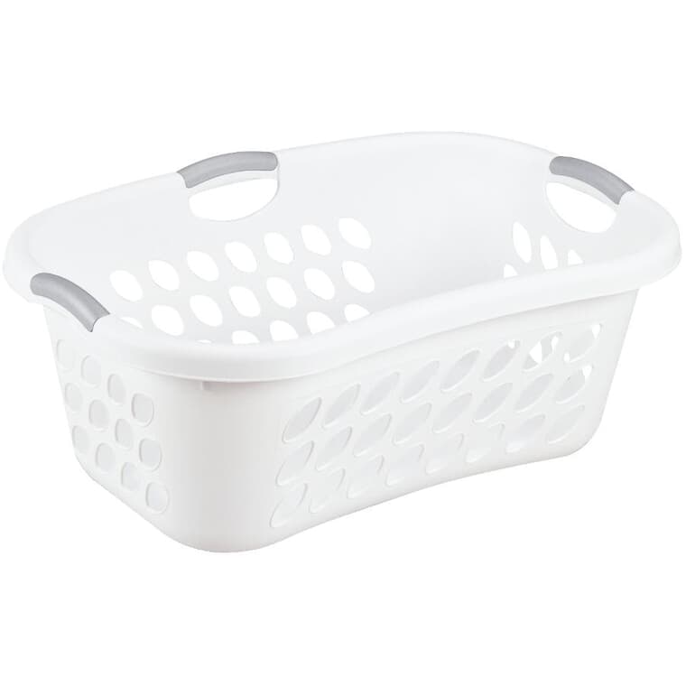 Bushel Ultra(TM) Hip-Hold Laundry Basket - White, 44 L