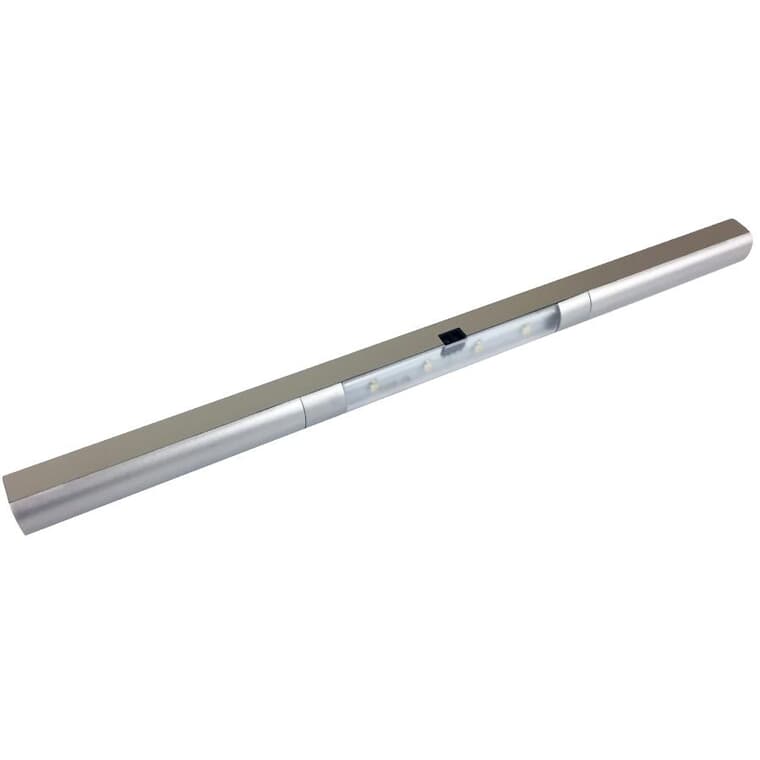 Battery Operated LED Drawer Light - with Infrared Motion Sensor + Silver