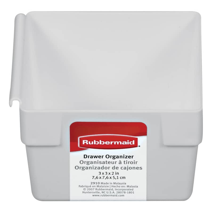 **PACK OF 12** RUBBERMAID 9" x 6" DRAWER ORGANIZER 2916-RD NEW WHITE 