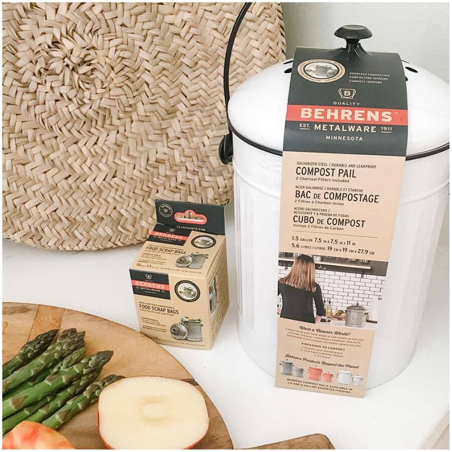 BEHRENS 5.5L Galvanized Steel Kitchen Composter | Home Hardware