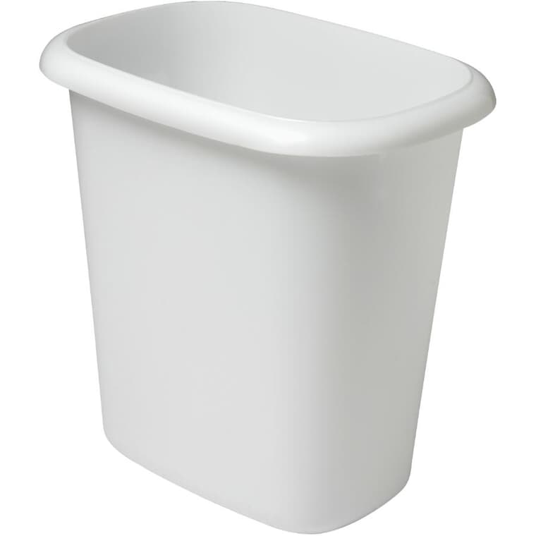 Vanity Wastebasket - White, 5.7 L