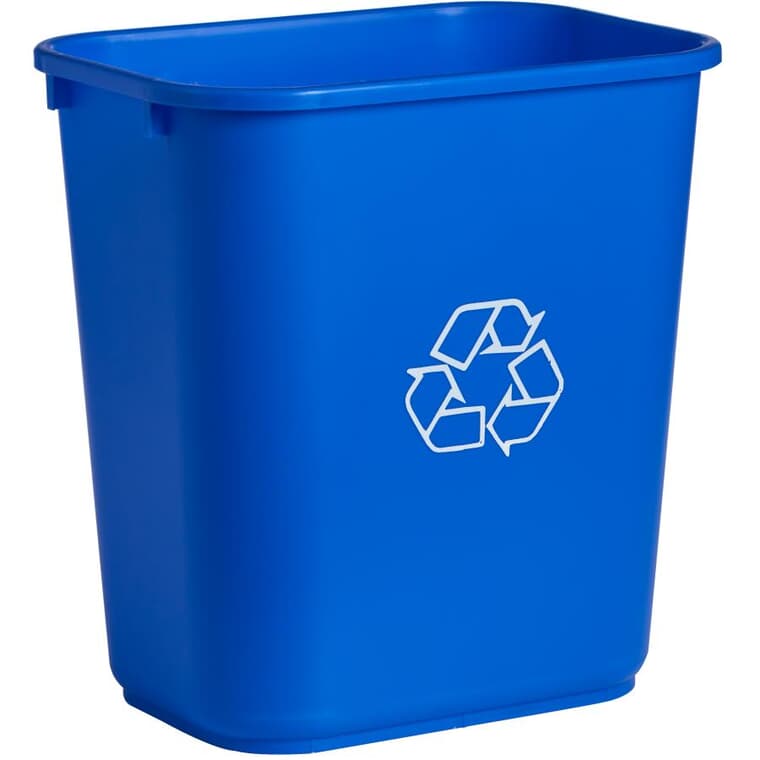 Recycle Wastebasket - Blue, 28 Qt