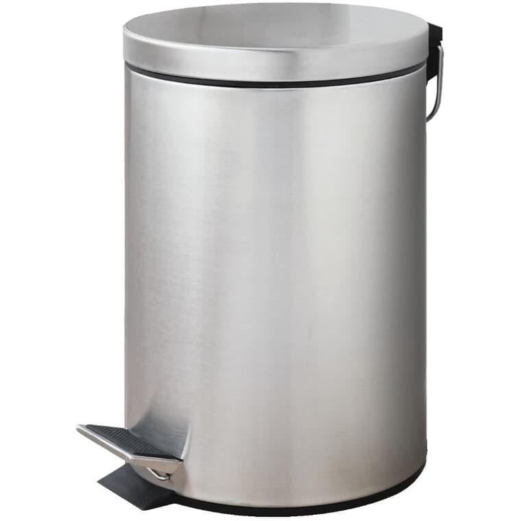 12L Stainless Steel Step-On Garbage Can