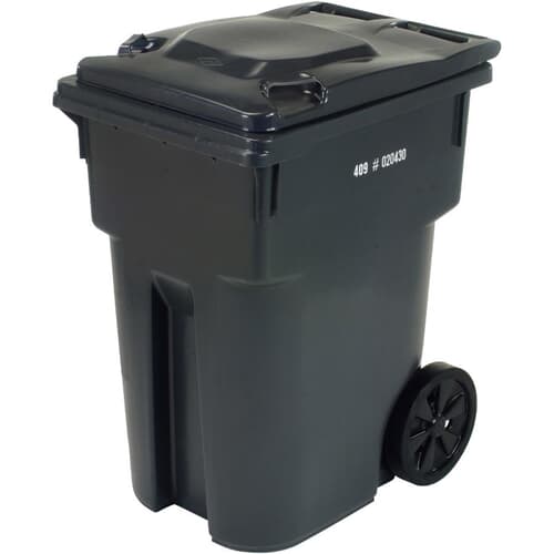 IPL 95 GAL Charcoal Wheeled Cart with 12-inch Wheels