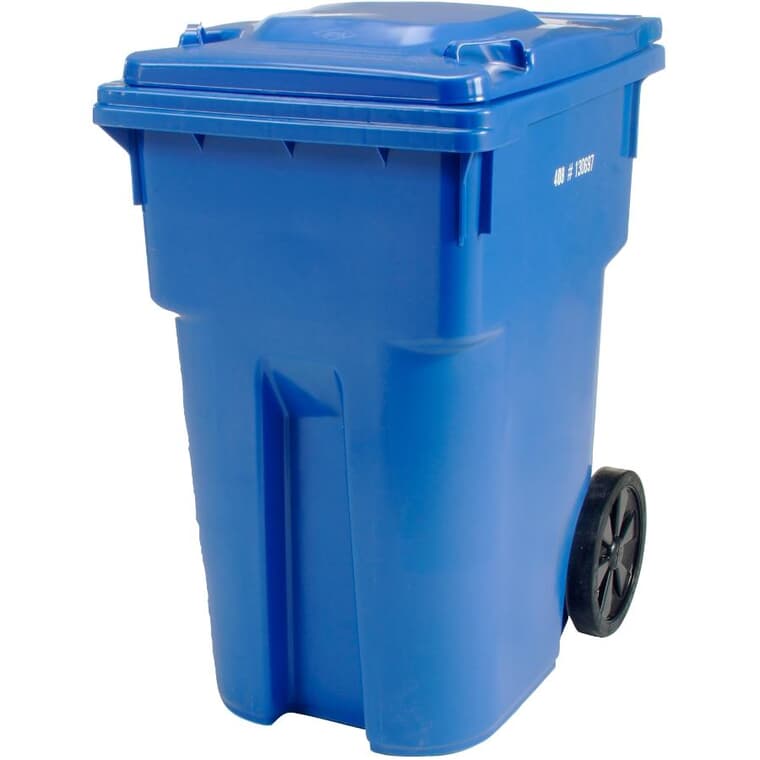 European Grip Wheeled Garbage Bin - Blue, 360 L