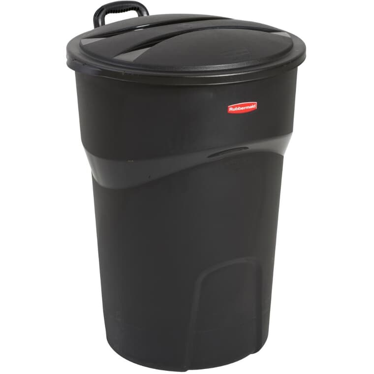 Refuse Can with Wheels - Black, 121 L