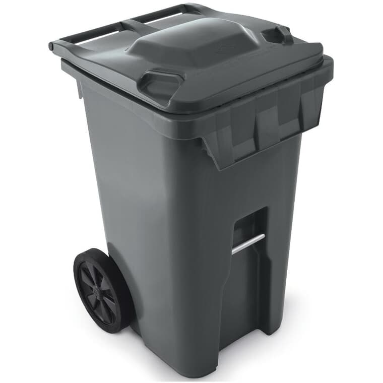 American Grip Wheeled Garbage Bin - Charcoal, 240 L