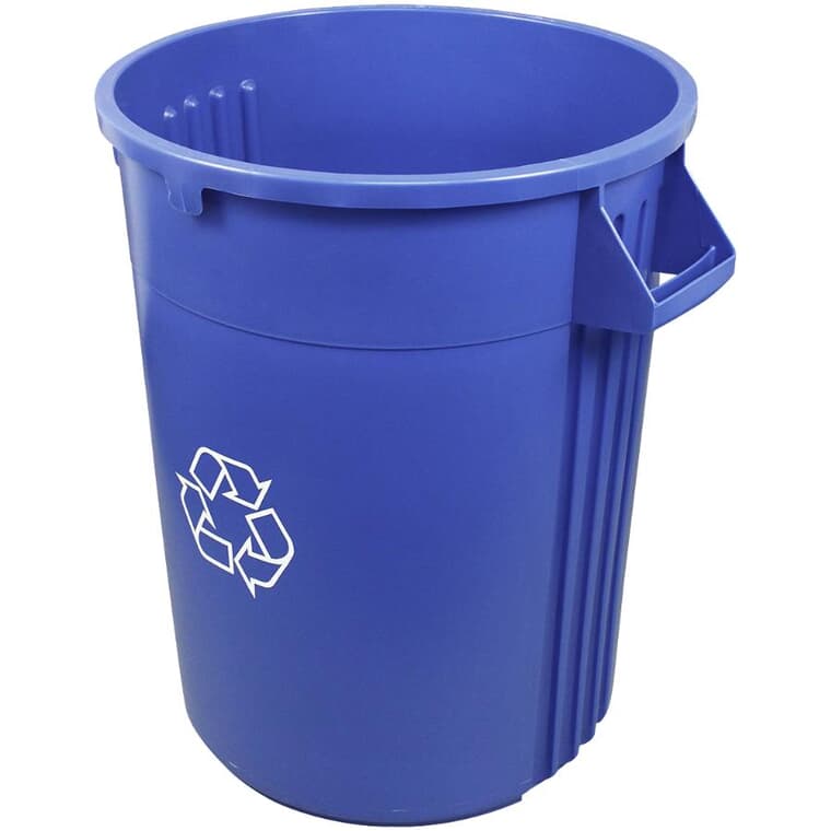 Poubelle à recyclage bleue, 121 L