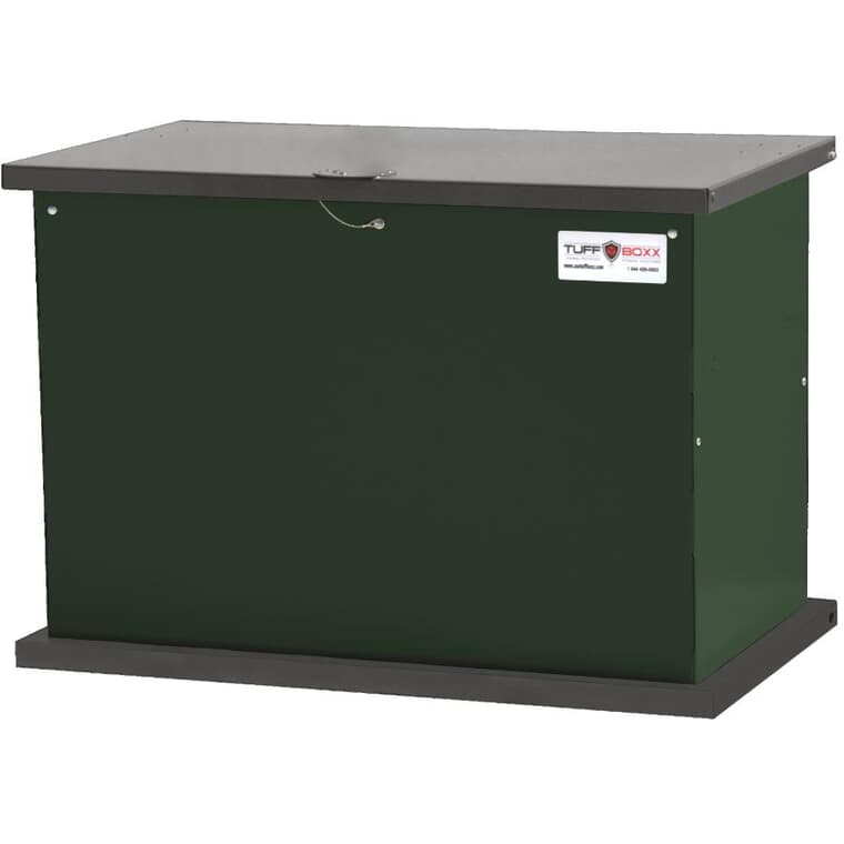 665L Green and Charcoal Coloured Animal Resistant Garbage Bin