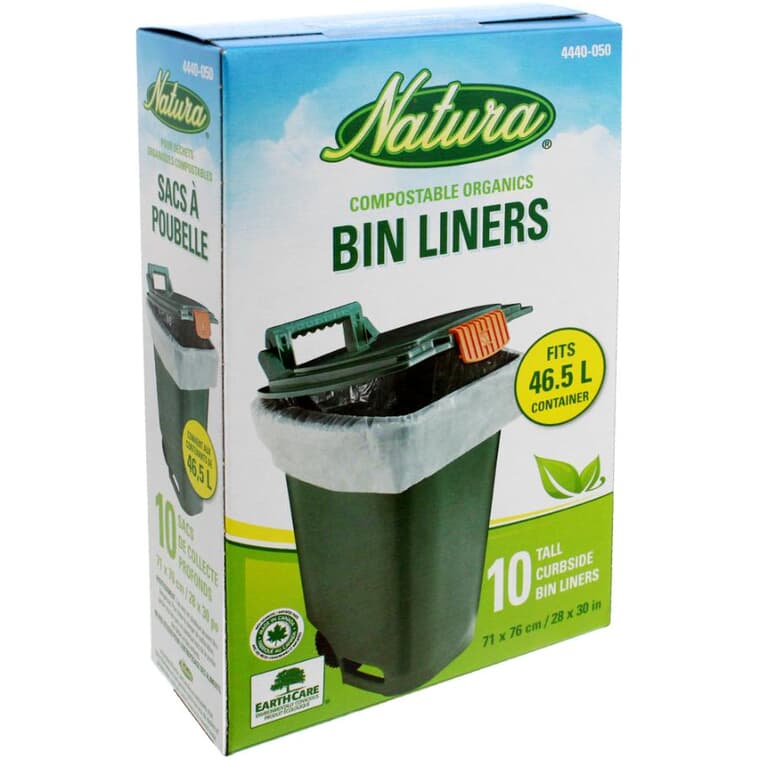 10 Pack 28" x 30" Tall Bin Compostable Bags