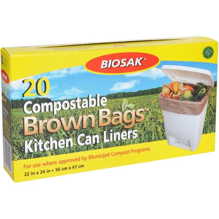 20 Pack 22" x 24" Compostable Bags